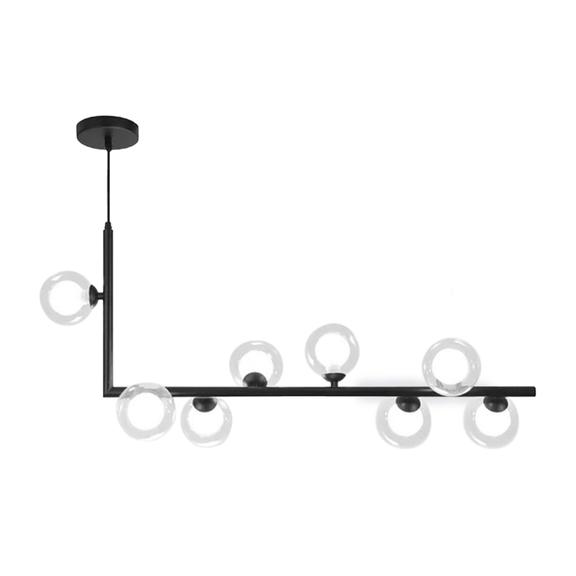 Deckenlampe Metall Glas Black APP754-8CP