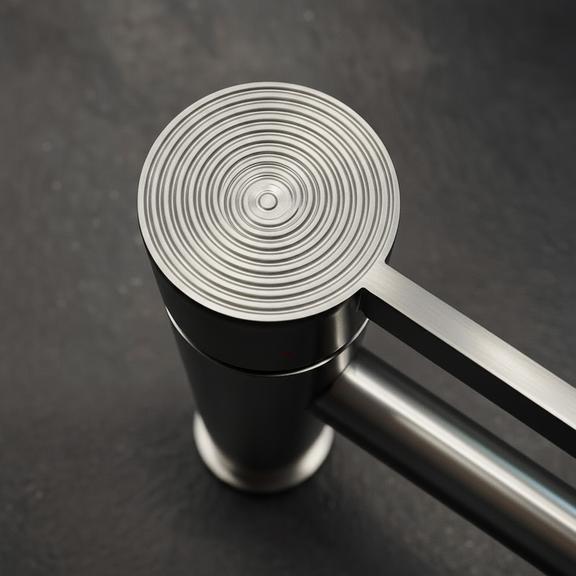 Bateria Umywalkowa Rea Foster nikiel szczotkowany niska