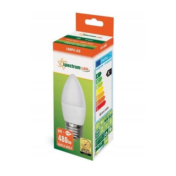 Glühbirne LED warm E-27 230V 6W Kerze 13061