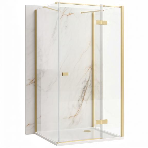 Душ кабина Rea Atlas 80x80 Brush Gold