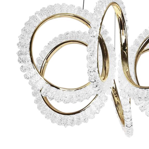 LAMPA WISZĄCA LED G037-CP ZŁOTA