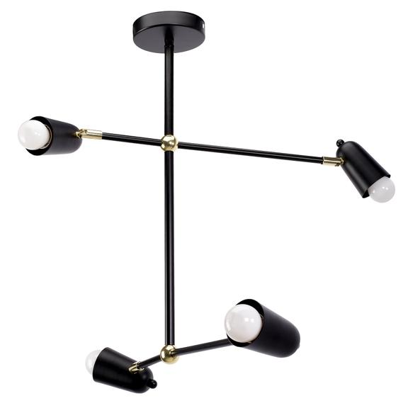 Lampe APP1708-4CP BLACK + GOLD