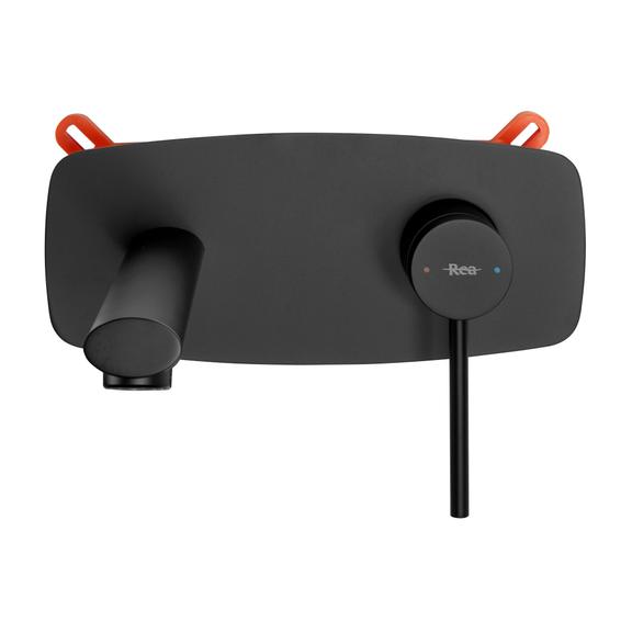 Bateria Umywalkowa Podtynkowa REA OVAL Czarna