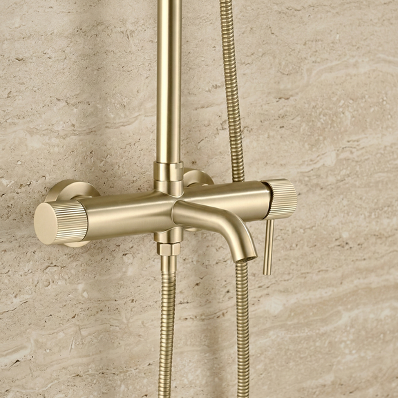 Rea Lungo Stripe Gold Nickel dušo komplektas