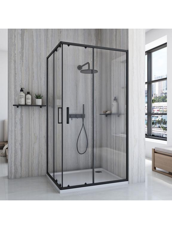 Cabina doccia Rea City 80x100 Black