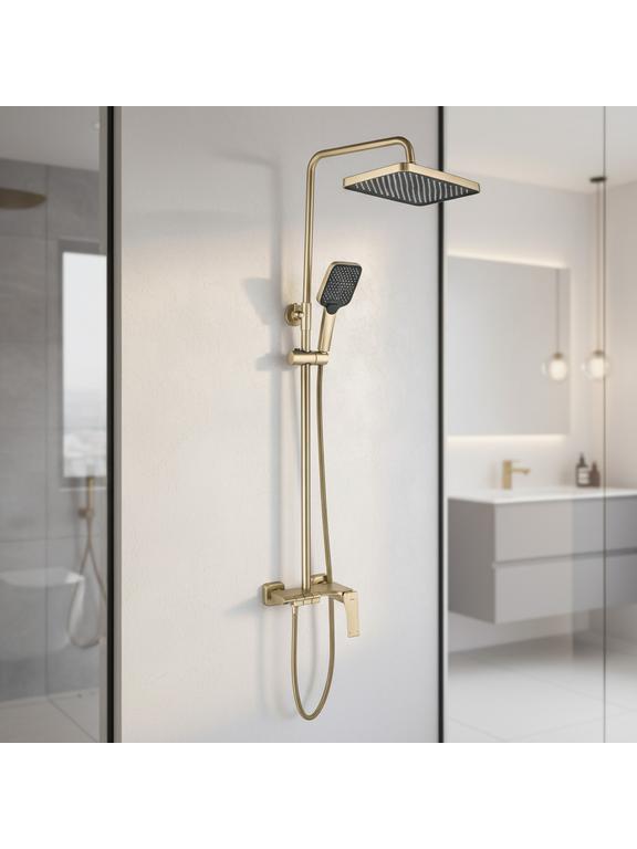 Zuhanyszett REA JOE Brush Gold