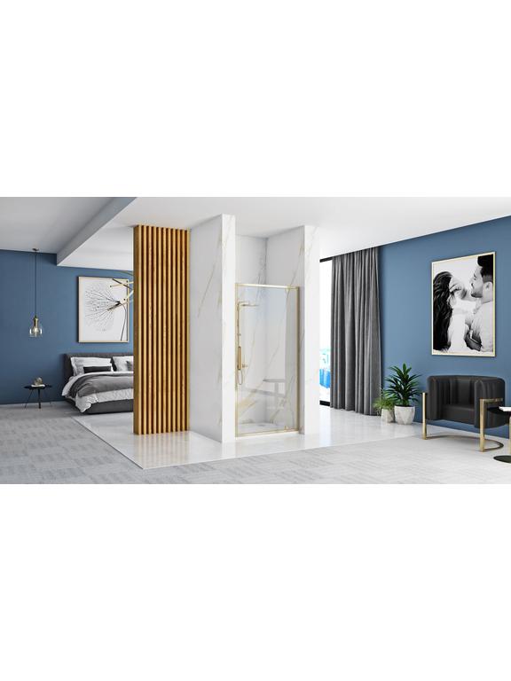 Porte de douche REA Rapid Swing Gold 90