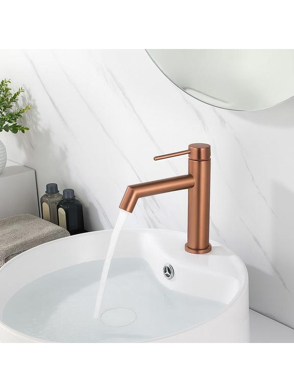 Bathroom faucet Rea FOSS Brush Copper Low