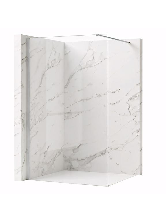 Shower screen Rea Flexi Transparent / Chrome 140