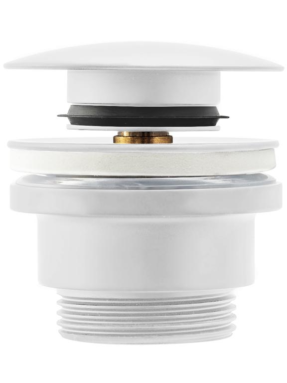 Bonde de lavabo universel clic-clac Rea White