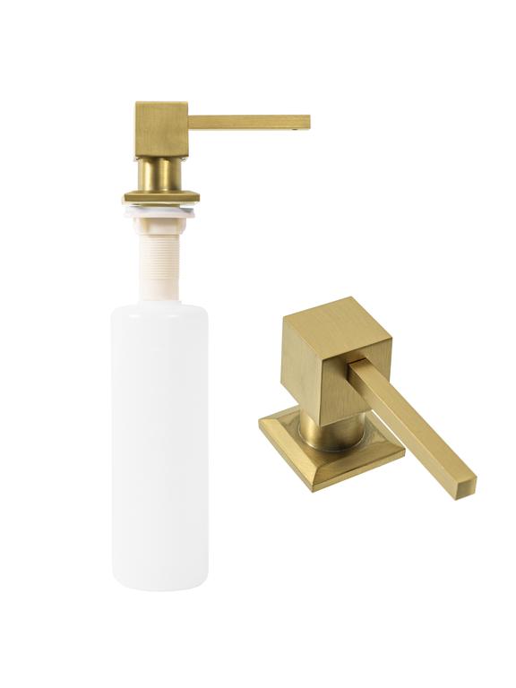 Distributeur de savon Rea gold brush square