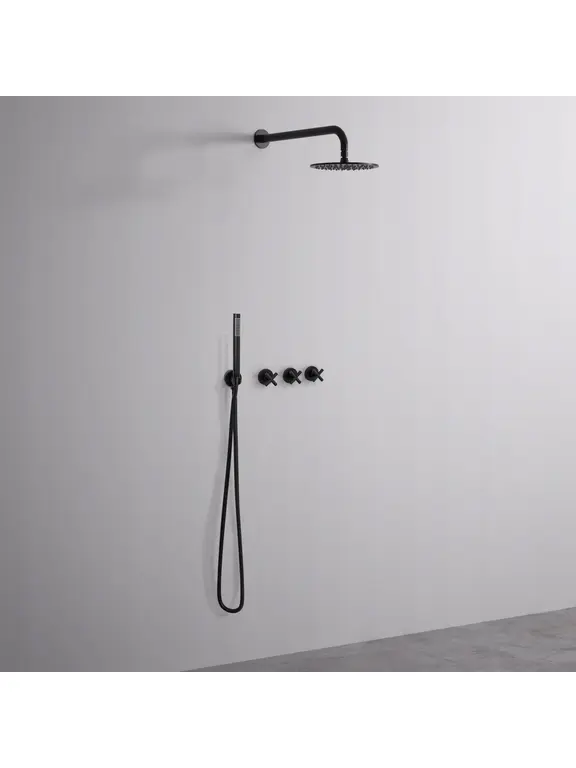 Shower system REA EXIT Black