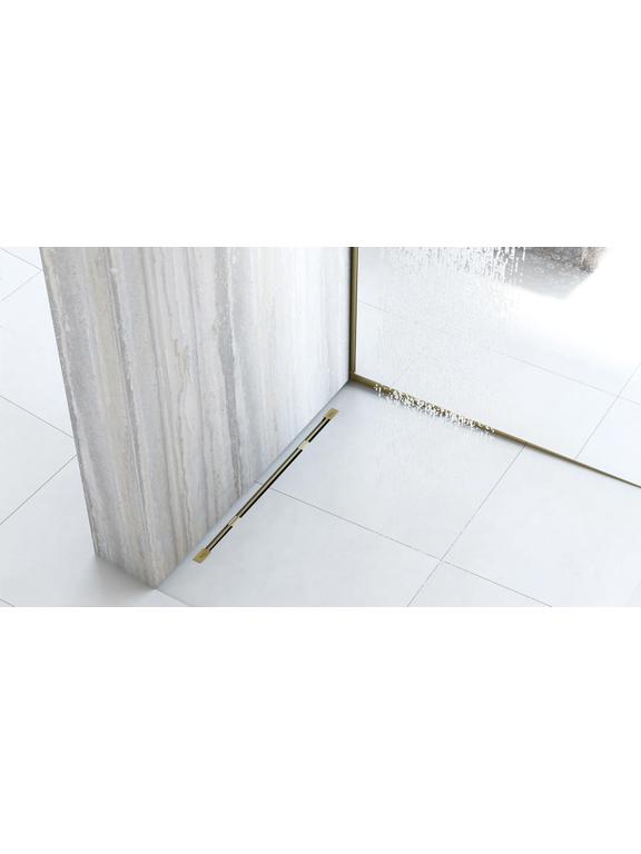 Listwa spadkowa brodzikowa 140cm Brush Gold