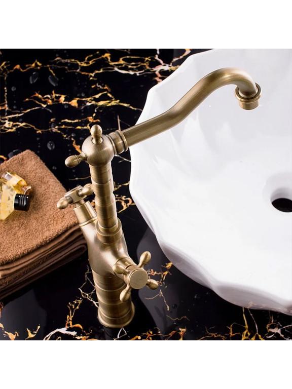 Змішувач кухонний  Rea Rustico antique gold