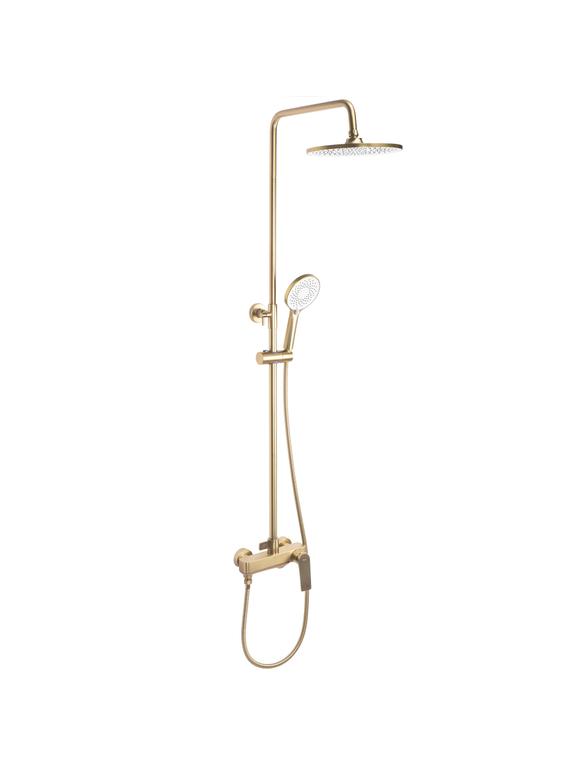 REA AVALON BRUSHED GOLD dušas komplekts