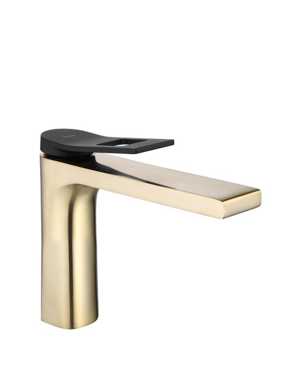 Waschbeckenarmatur REA Soul Gold mat black low