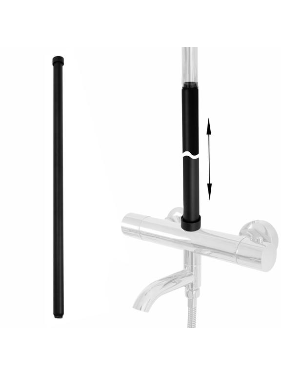 Extensión para juego de bañera/ducha BLACK 60cm