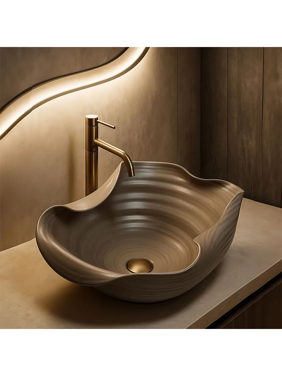 Umywalka nablatowa Rea HM-66TB Handmade ART