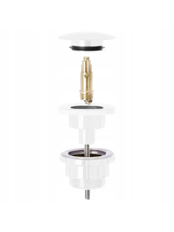 Bonde de lavabo universel clic-clac Rea White