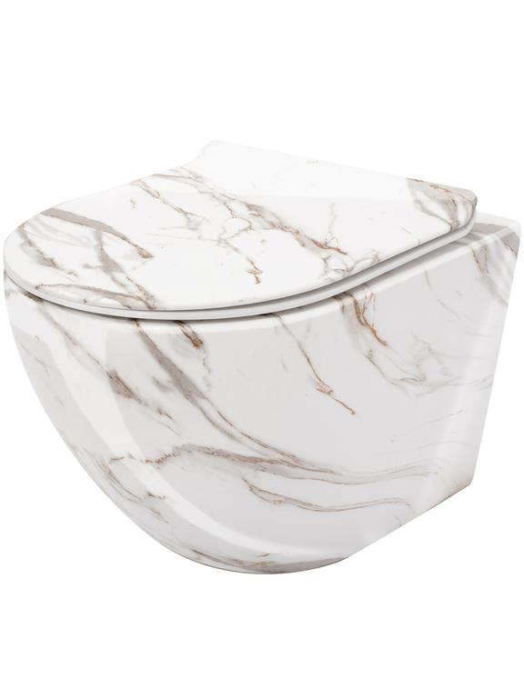 WC školjka (bez ruba) Rea Carlos Slim Lava Shiny