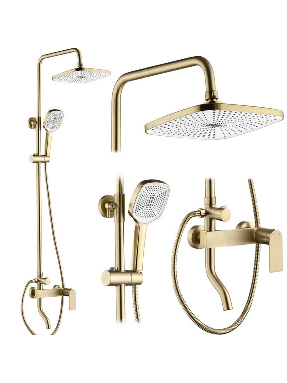 REA STORM GOLD BRUSH dušas komplekts