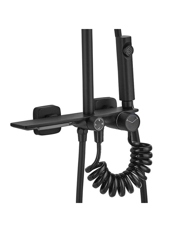 Комплект за душ REA HELIX Black