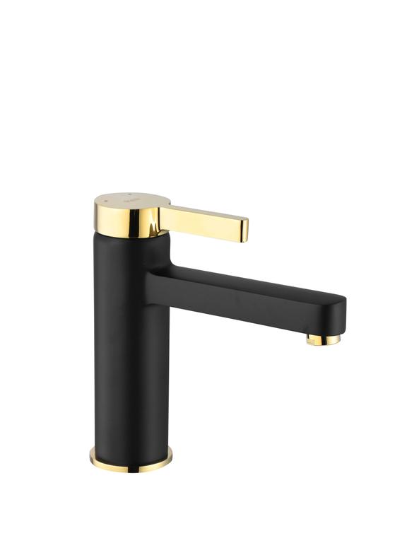 Bathroom faucet REA Polo Black Gold Low