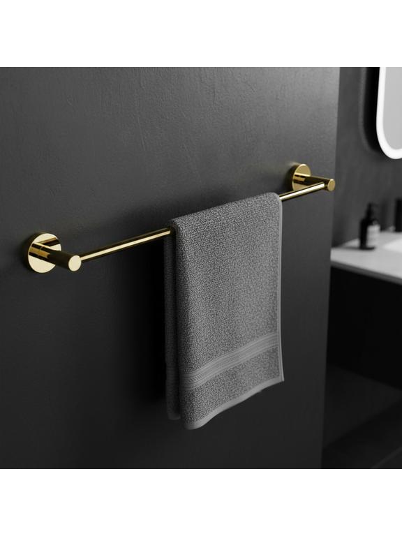 Wieszak łazienkowy jednoramienny 5601 Leo Złoty