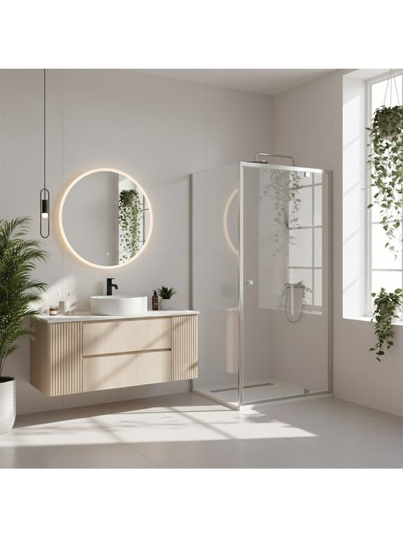 Rea suihkukaappi Rea Primo Swing 80x70 Chrome