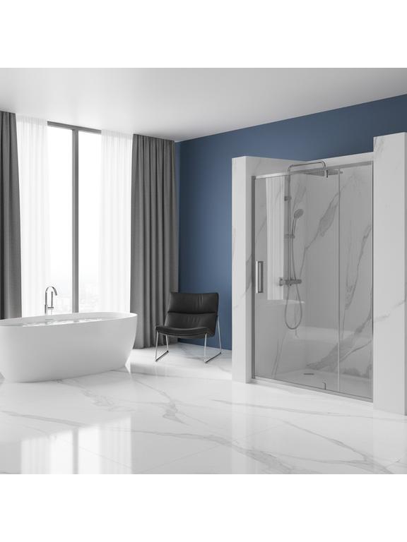 Πόρτα ντουζιέρας REA Rapid Swing Chrome 120