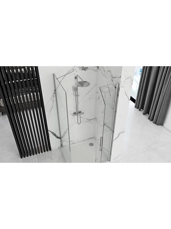 Cabine de duche cromada Rea Molier 80x90