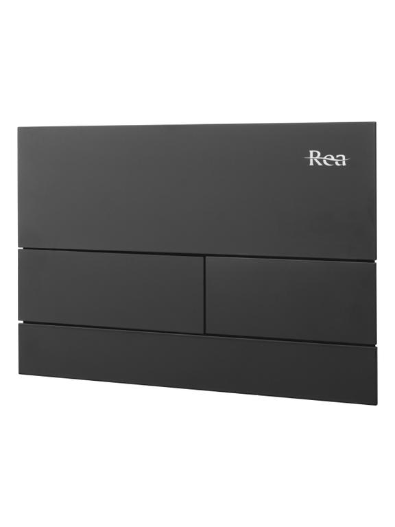 Vajutusnupp WC-eelse seinakomplekti jaoks K011A-Q Rea T Black Matt