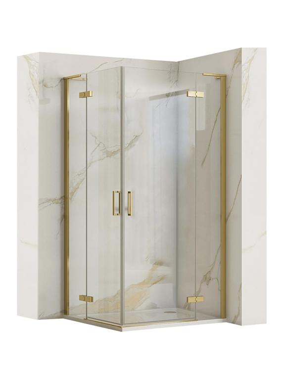 Cabina doccia REA Hugo Gold Brush 80x100