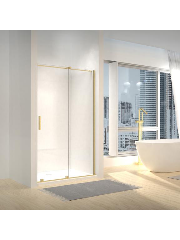 Porte de douche Rea Montana 130 Gold brush