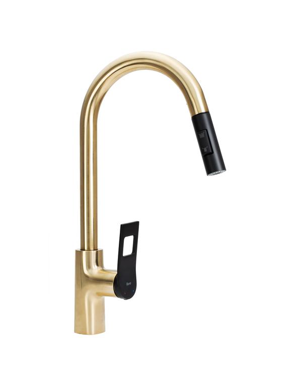Virtuves maisītājs Rea SOUL Black/Gold Brushed