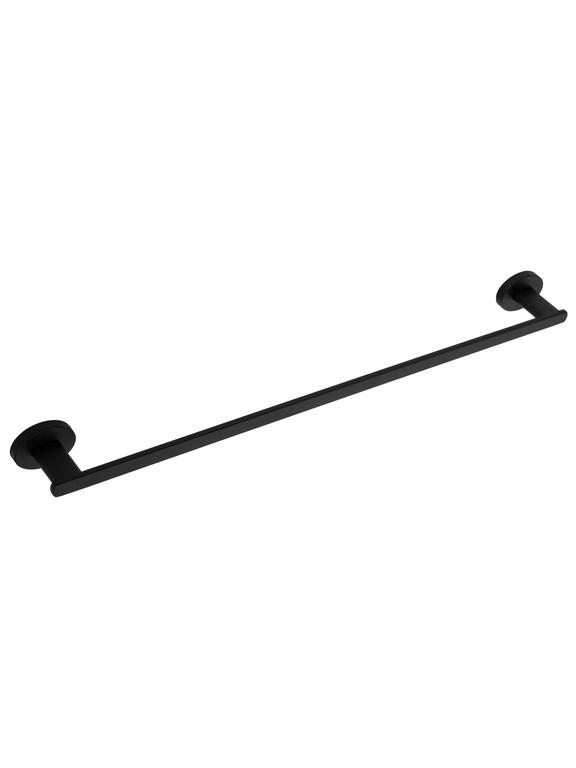 Cabide de banheiro de braço único Preto Mate 322187 TIL