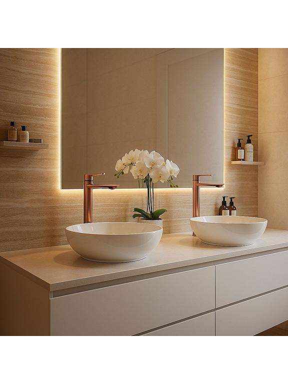 Bathroom faucet REA Storm COPPER BRUSH High