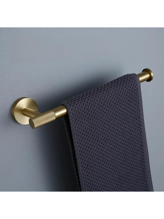 Cabide de banheiro com braço único 6610a Modern Brush Gold
