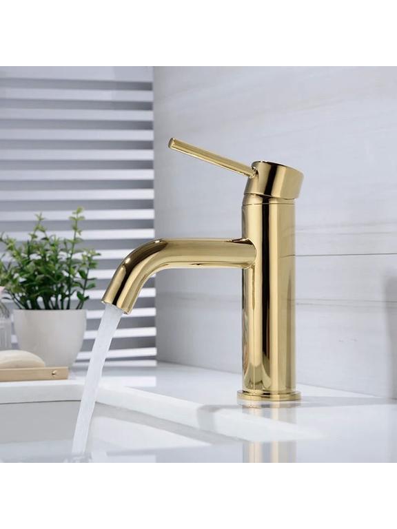 Bathroom faucet Rea Lungo L.Gold Low
