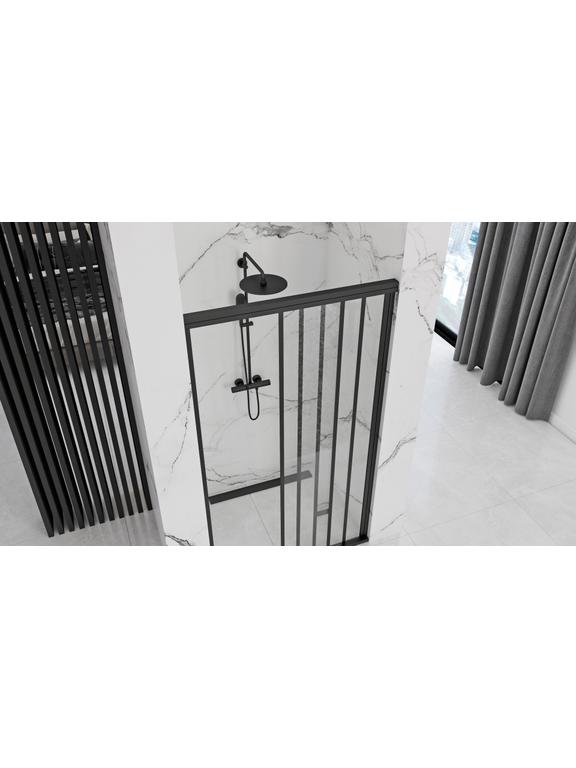 Porte de douche Rea Alex Black 90