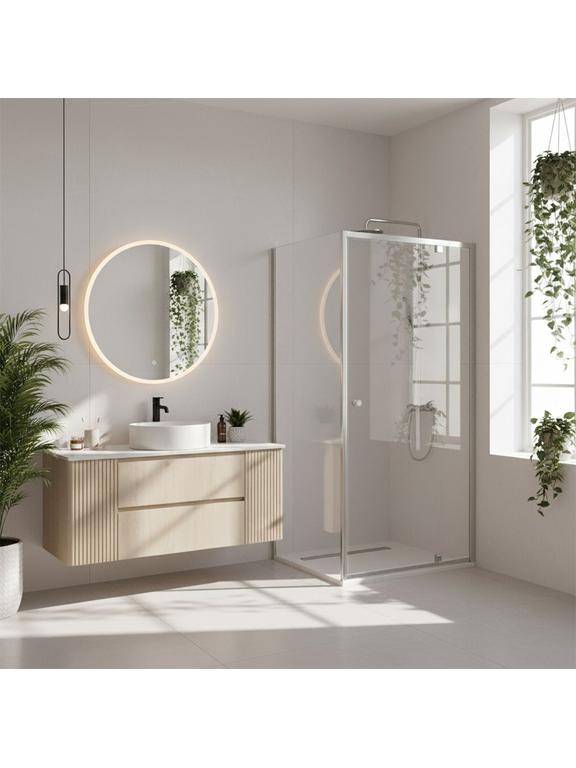 Rea suihkukaappi Rea Primo Swing 80x100 Chrome