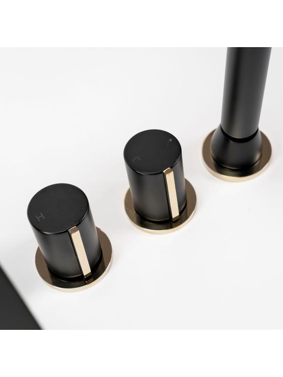 Grifo de bañera Rea ICON Black Matt