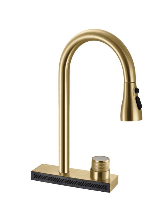 Baterie de bucătărie REA CONOR BRUSH GOLD