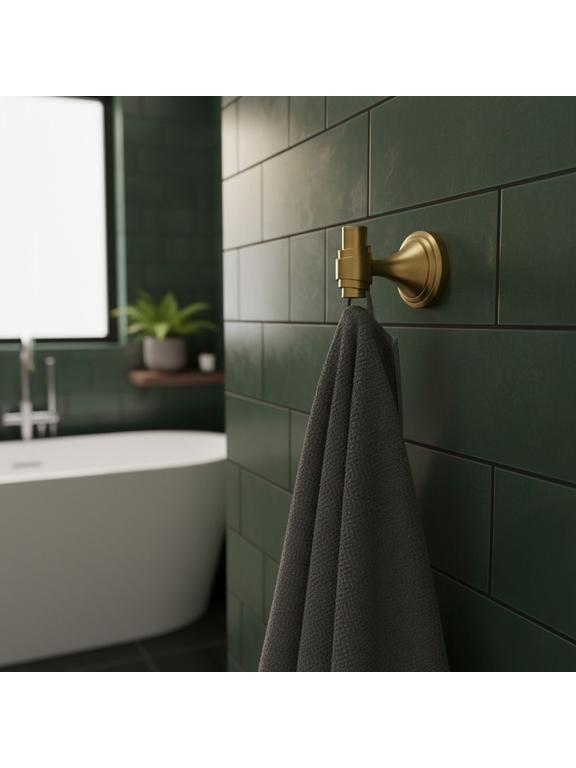 Kylpyhuoneen naulakko 16101 Aristo Brushed Gold