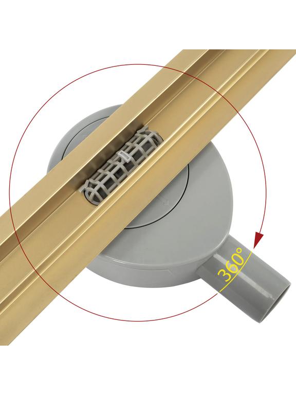 Linearni odtok Rea Neo Slim pro Gold Gloss 90
