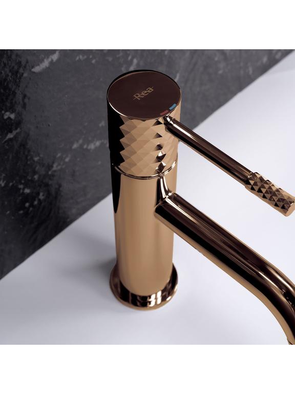 Pesemisvannisegisti Rea Lungo Diamond Copper Low