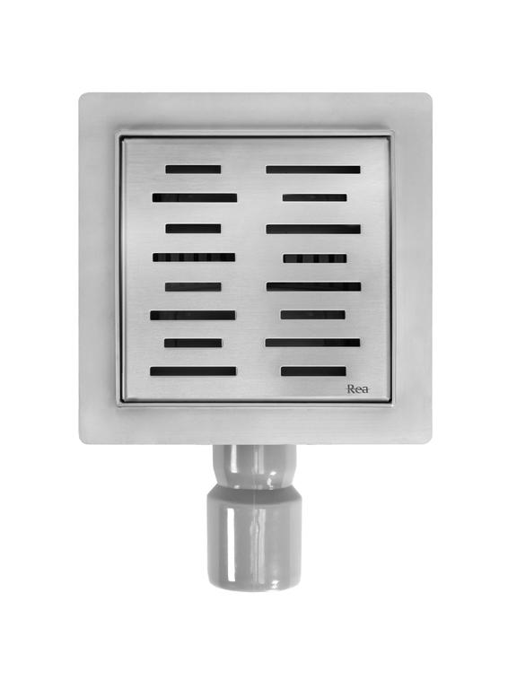 Лінійний злив REA LINE 150x150 Nickel Brush