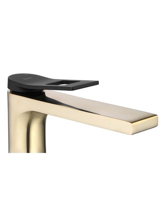 Waschbeckenarmatur REA Soul Gold mat black High