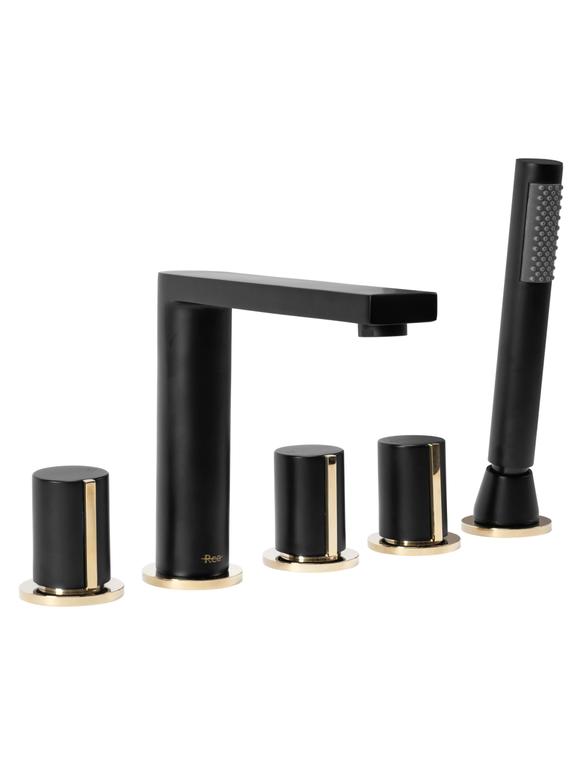 Grifo de bañera Rea ICON Black Matt