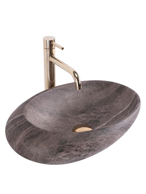 Умивальник на стільницю Rea Roxy А Stone D. Grey